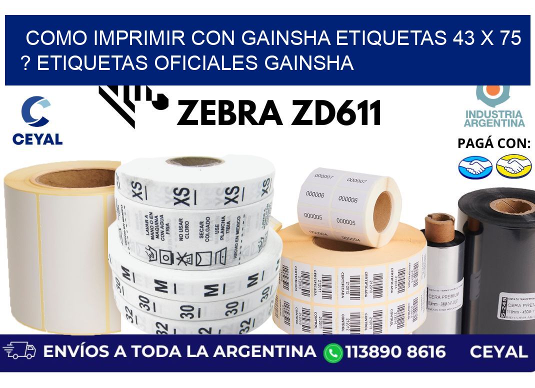 como imprimir con gainsha etiquetas 43 x 75 ? etiquetas oficiales gainsha