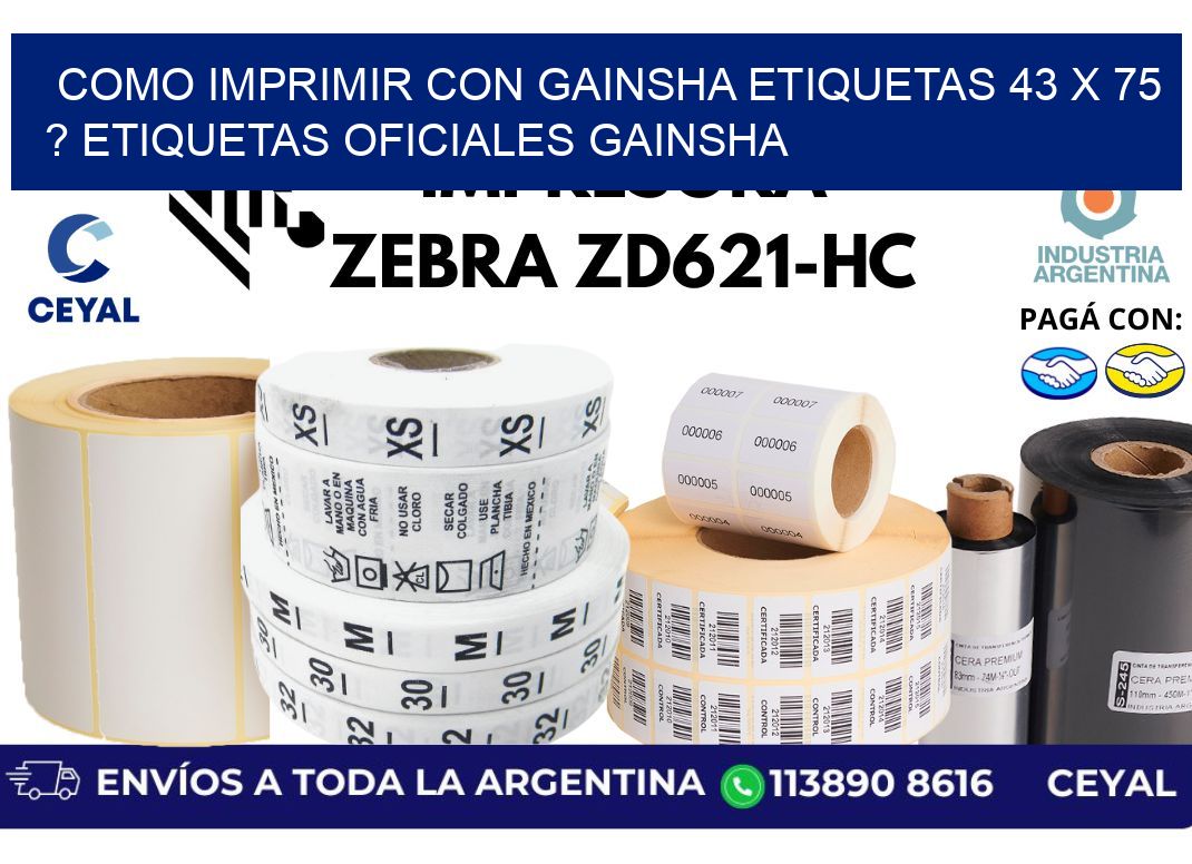 como imprimir con gainsha etiquetas 43 x 75 ? etiquetas oficiales gainsha