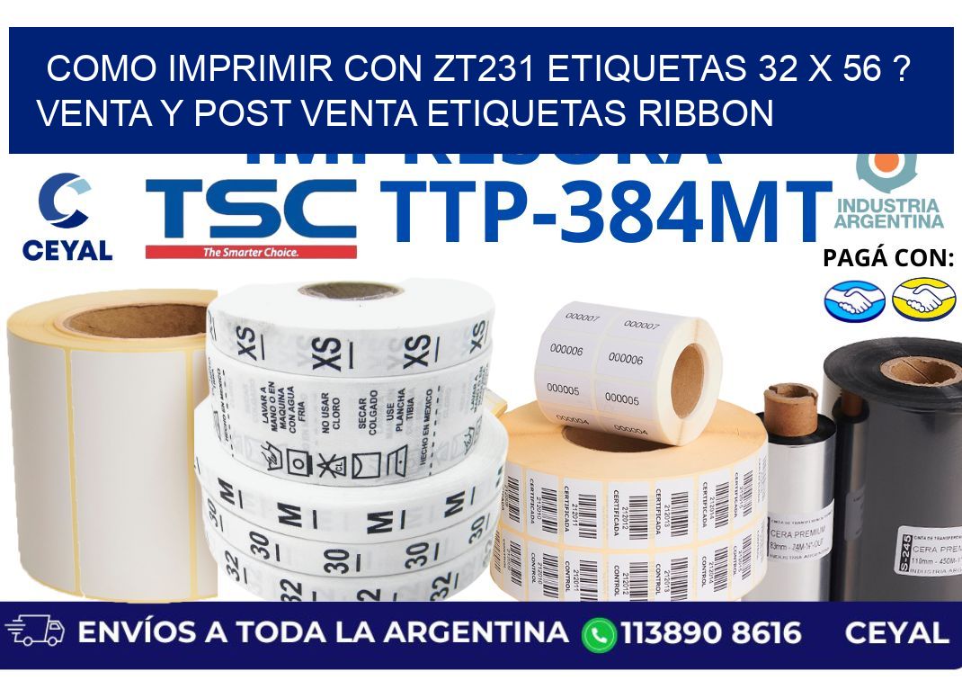 como imprimir con zt231 etiquetas 32 x 56 ? Venta y post venta etiquetas ribbon