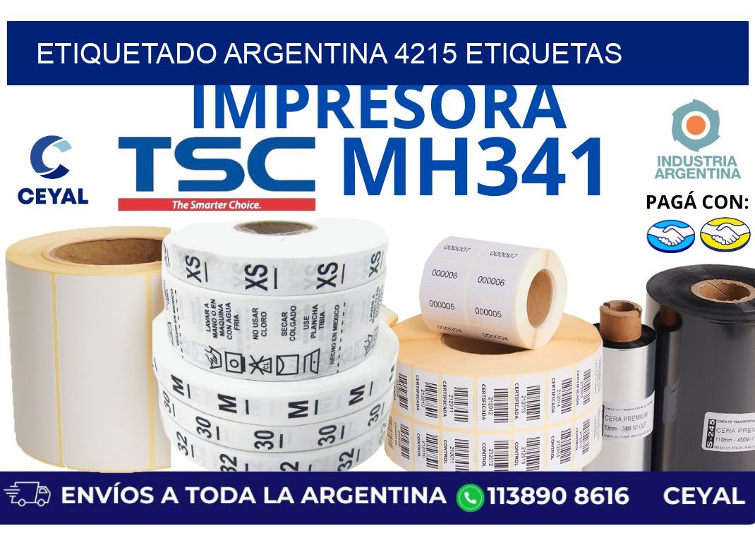 etiquetado argentina 4215 etiquetas