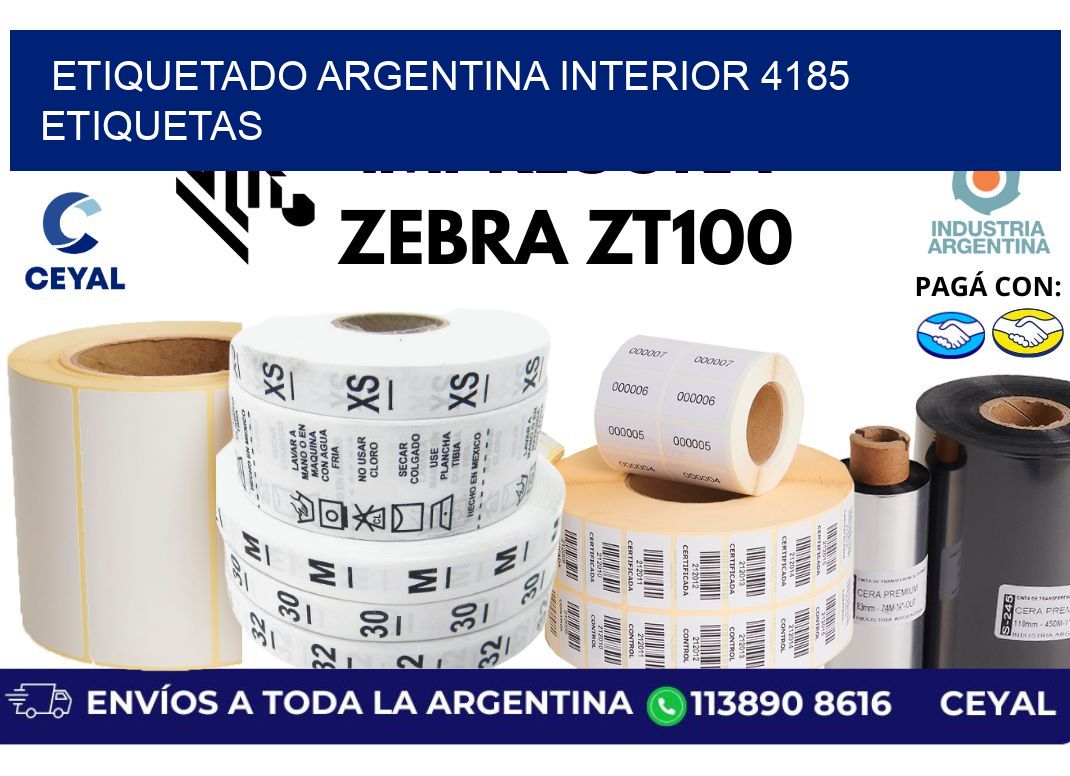 etiquetado argentina interior 4185 etiquetas