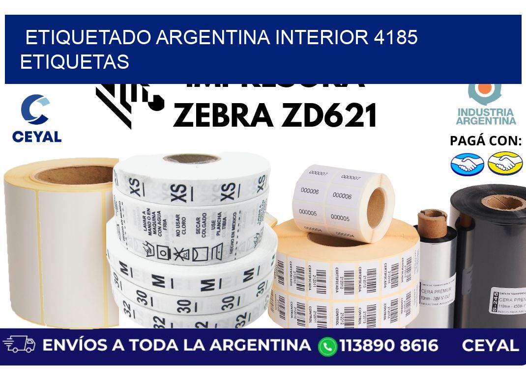 etiquetado argentina interior 4185 etiquetas