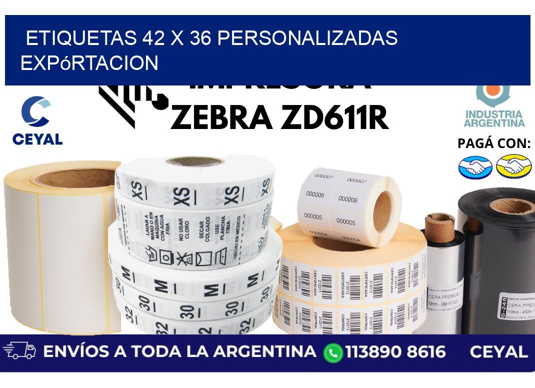 etiquetas 42 x 36 personalizadas expórtacion