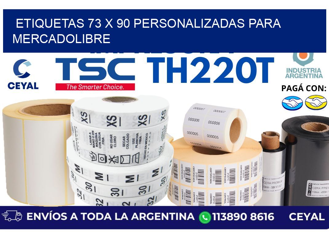 etiquetas 73 x 90 personalizadas para mercadolibre