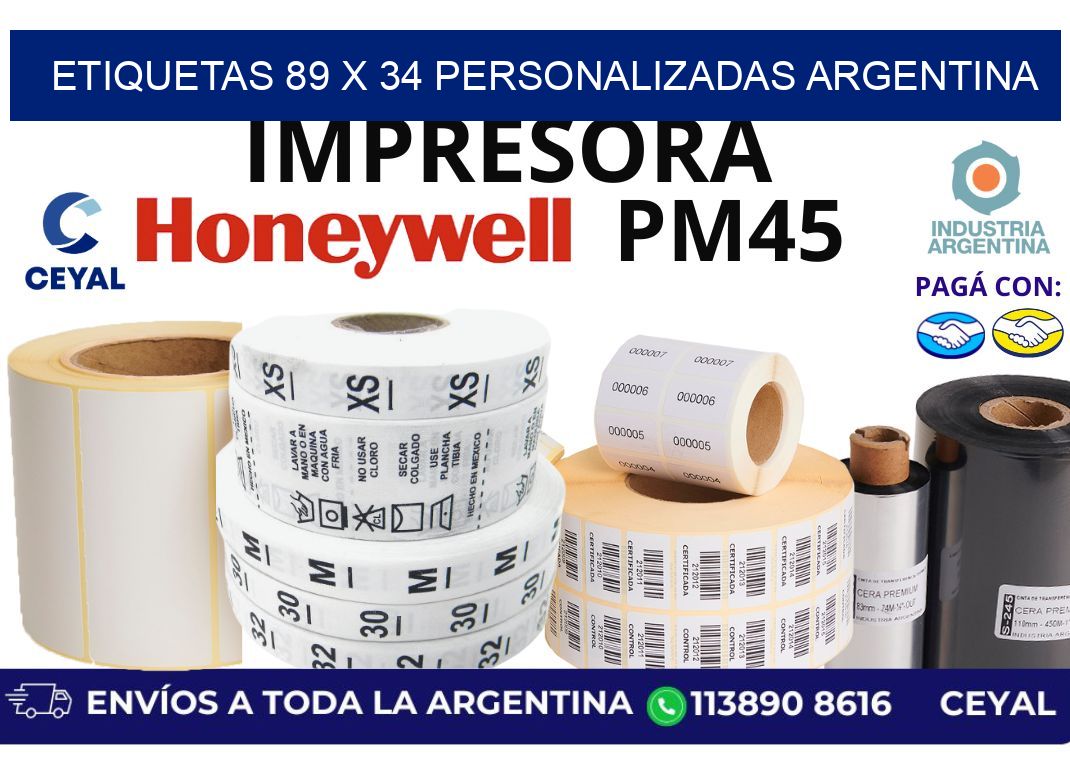 etiquetas 89 x 34 personalizadas argentina