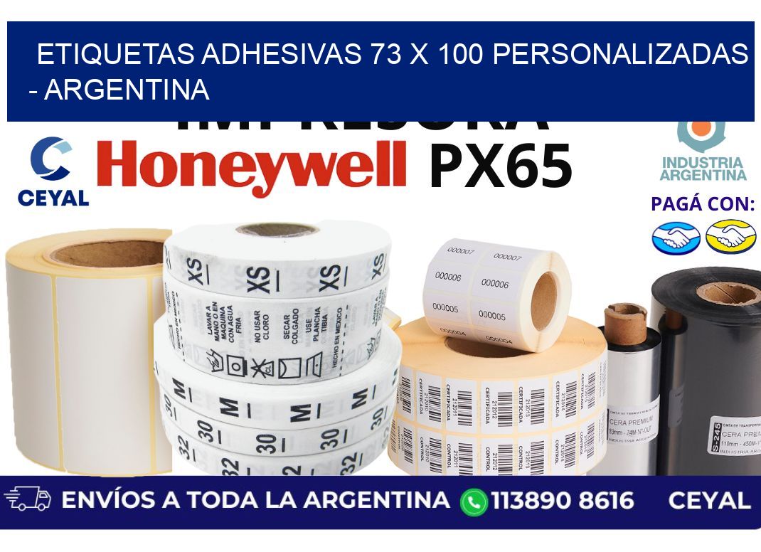 etiquetas adhesivas 73 x 100 personalizadas - Argentina