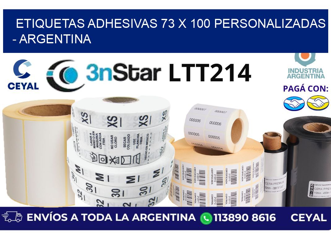 etiquetas adhesivas 73 x 100 personalizadas – Argentina