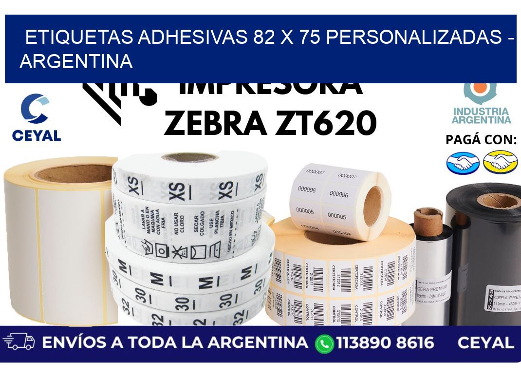 etiquetas adhesivas 82 x 75 personalizadas – Argentina