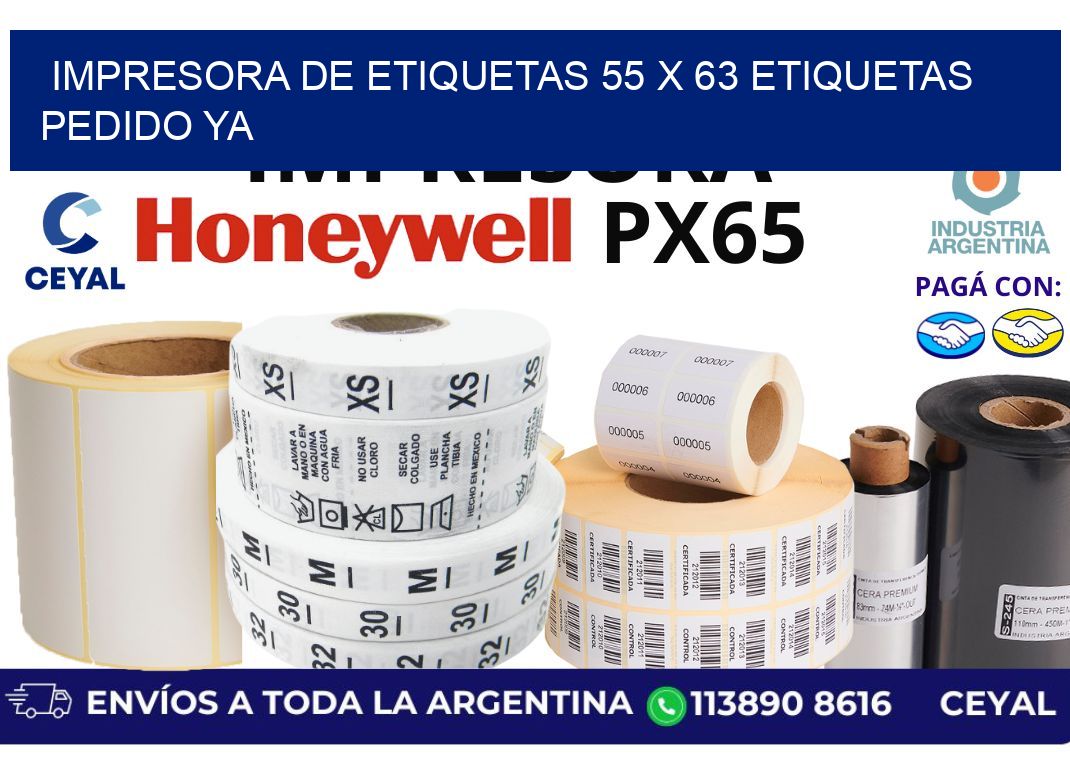 impresora de etiquetas 55 x 63 etiquetas pedido ya