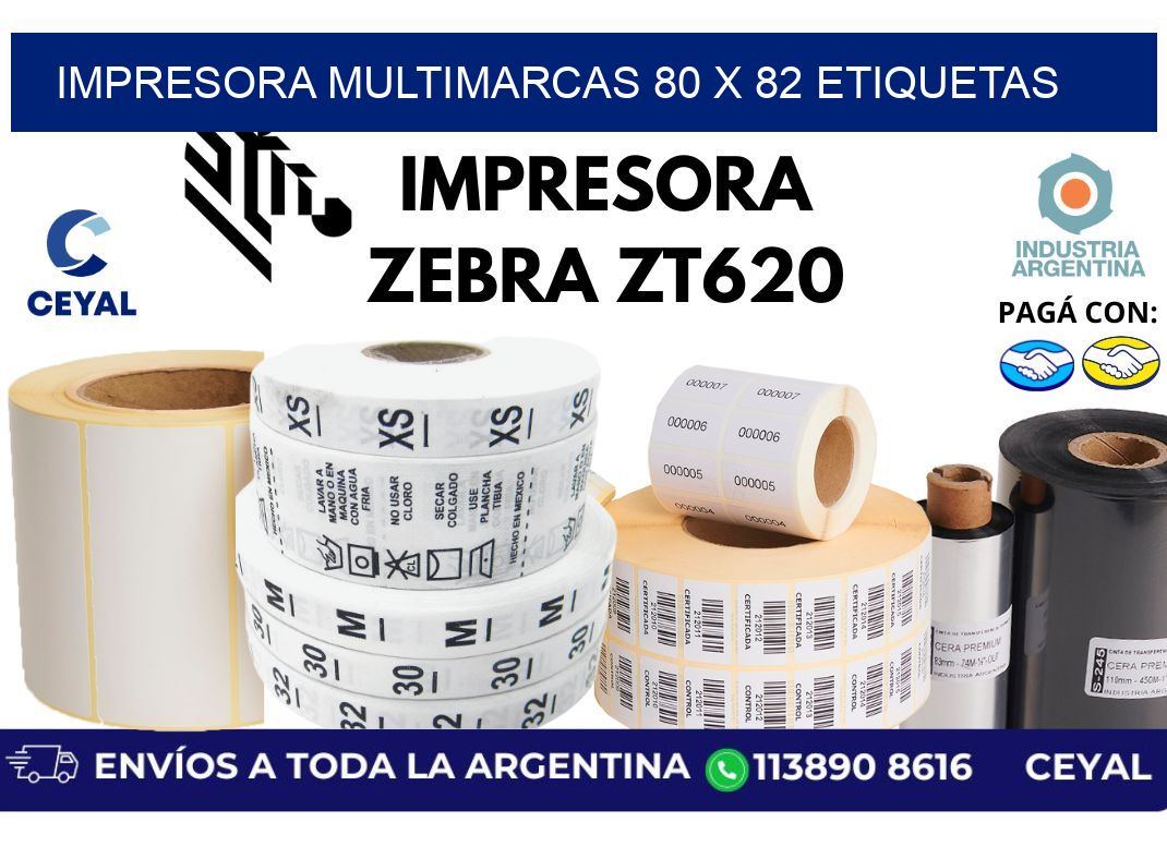 impresora multimarcas 80 x 82 etiquetas
