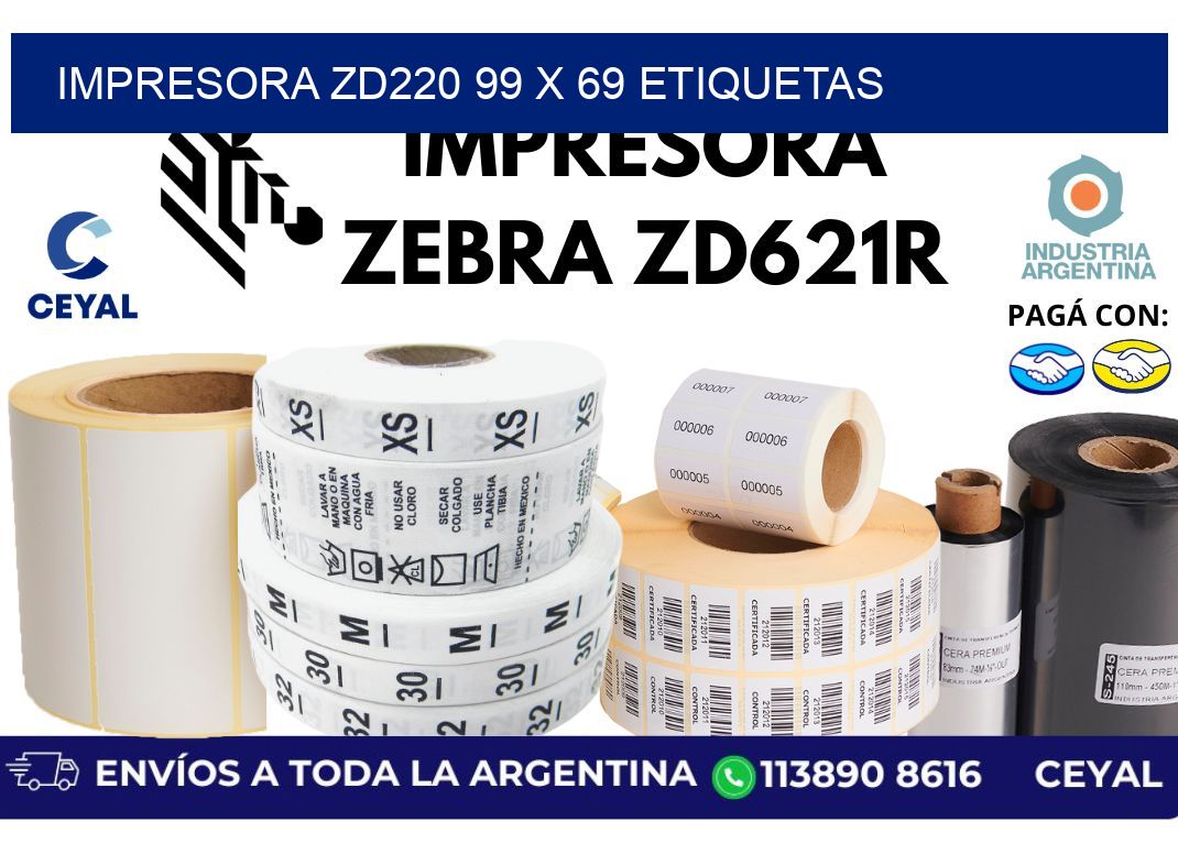 impresora zd220 99 x 69 etiquetas