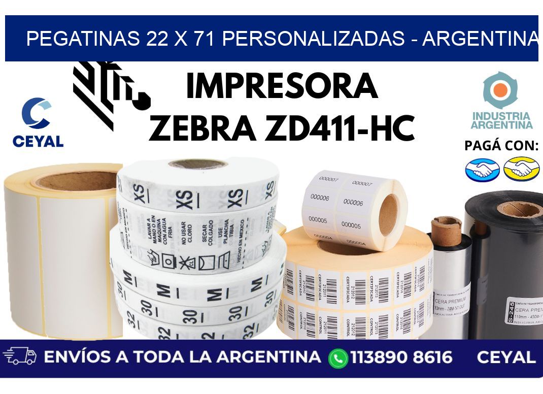 pegatinas 22 x 71 personalizadas - Argentina