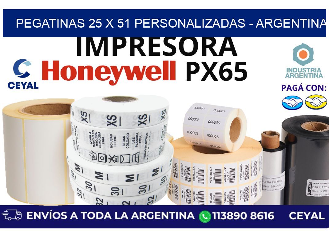 pegatinas 25 x 51 personalizadas – Argentina