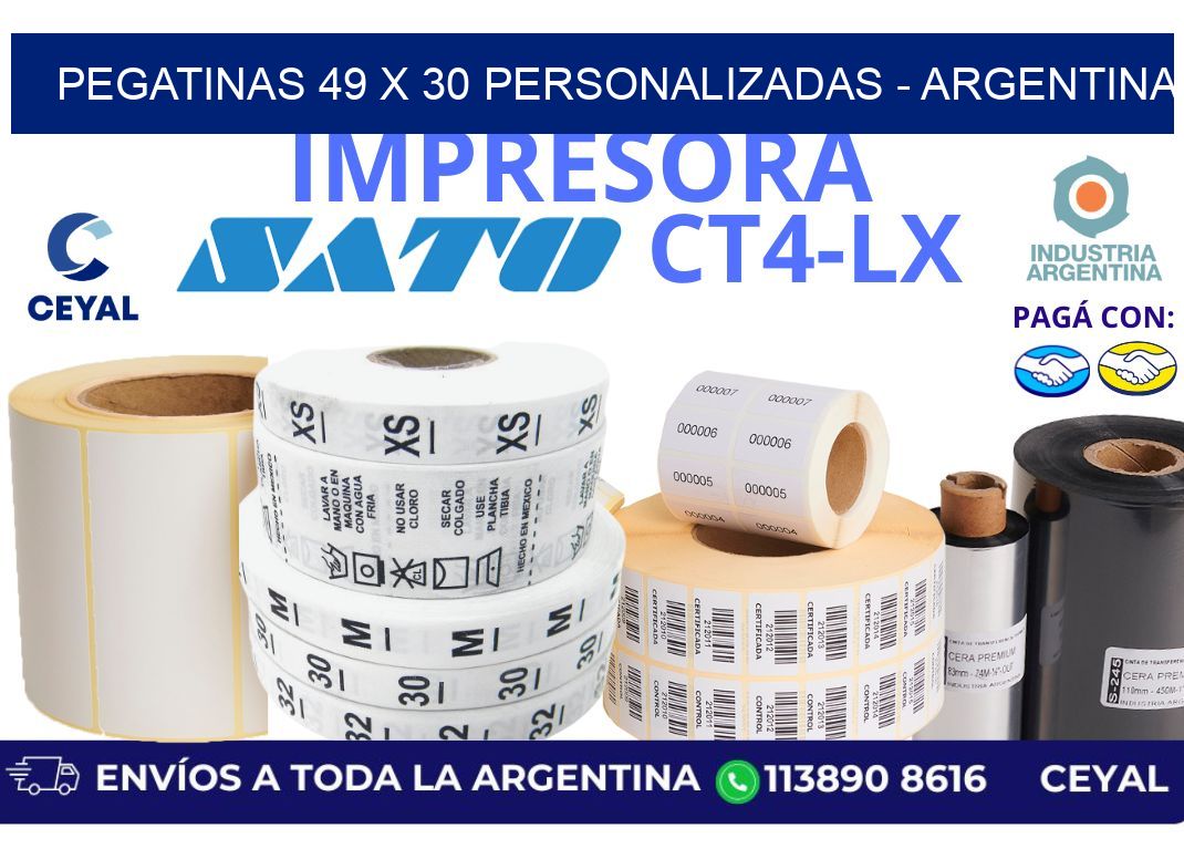 pegatinas 49 x 30 personalizadas - Argentina