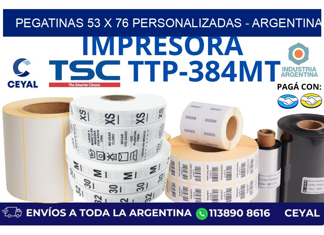 pegatinas 53 x 76 personalizadas – Argentina