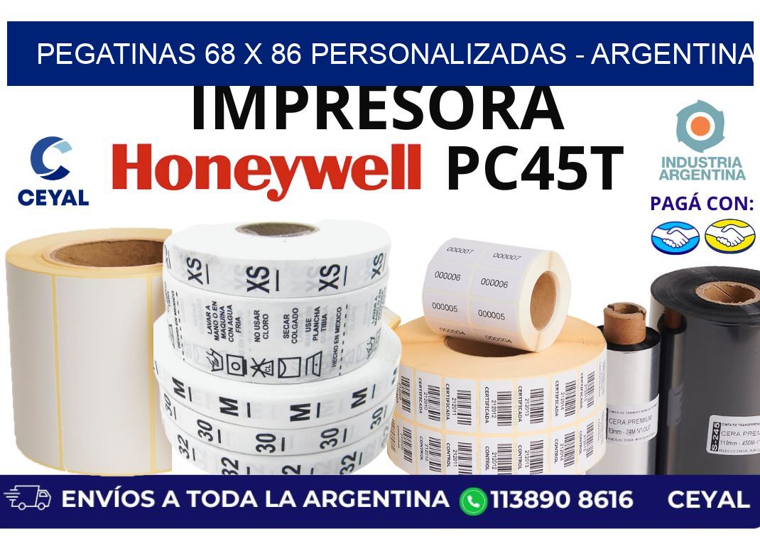 pegatinas 68 x 86 personalizadas - Argentina