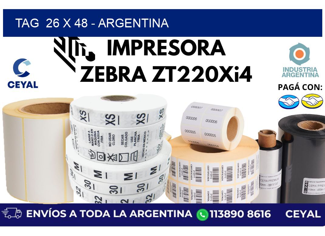 tag  26 x 48 – Argentina