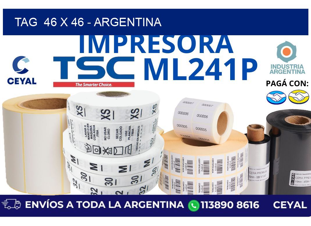 tag  46 x 46 – Argentina