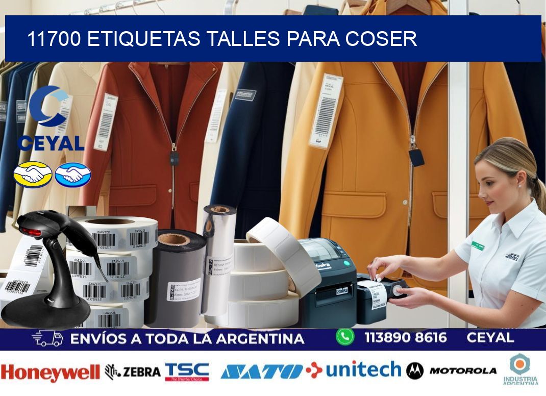 11700 ETIQUETAS TALLES PARA COSER