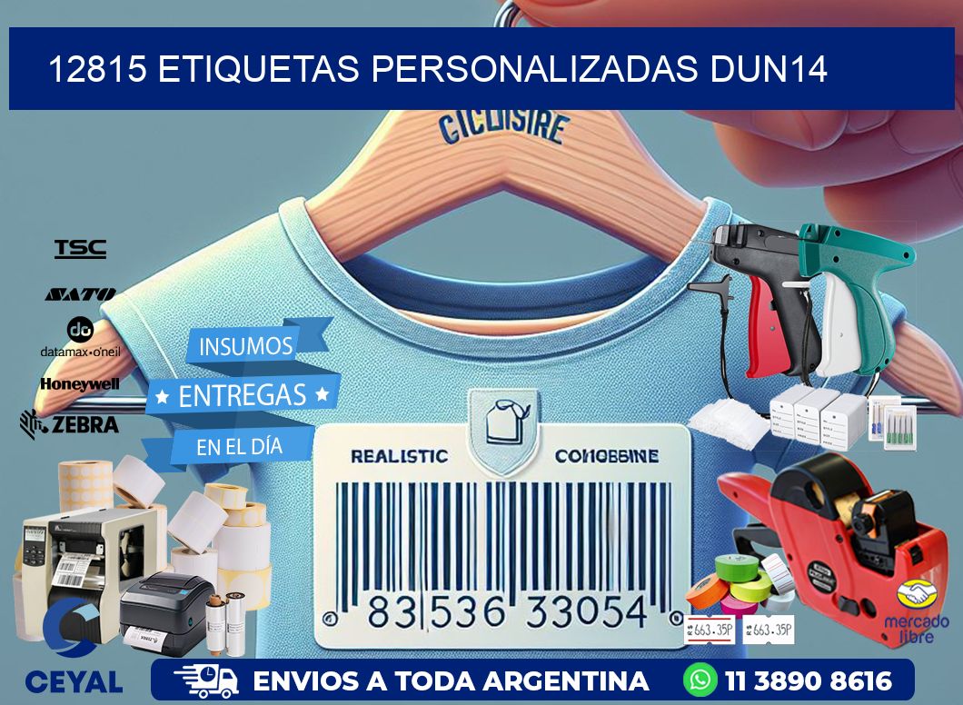 12815 Etiquetas personalizadas dun14