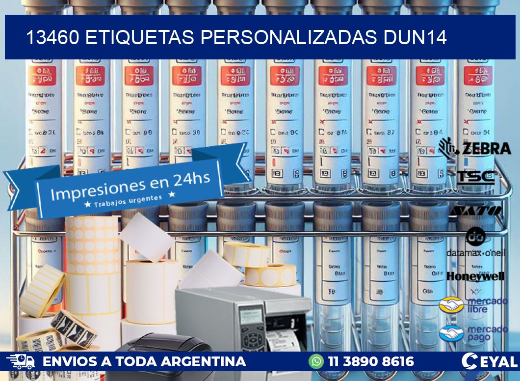13460 Etiquetas personalizadas dun14