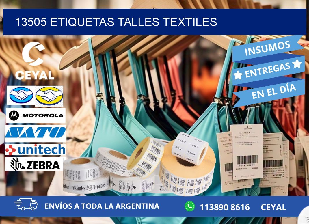 13505 ETIQUETAS TALLES TEXTILES