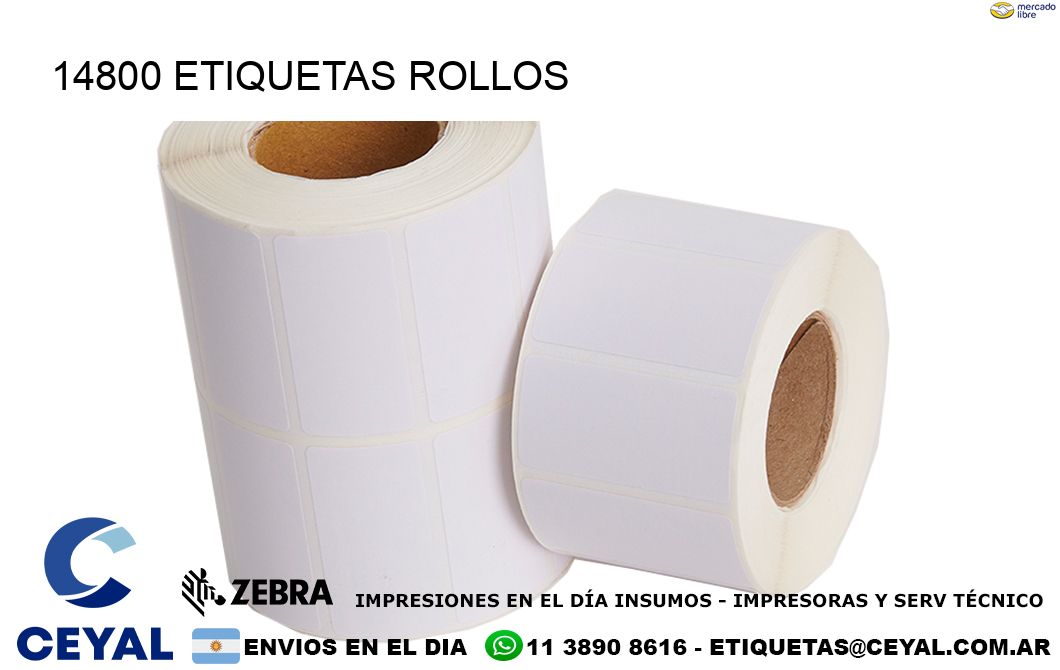 14800 etiquetas rollos