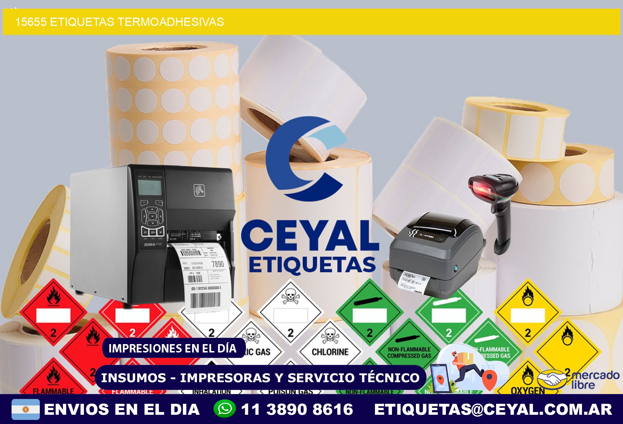 15655 etiquetas termoadhesivas