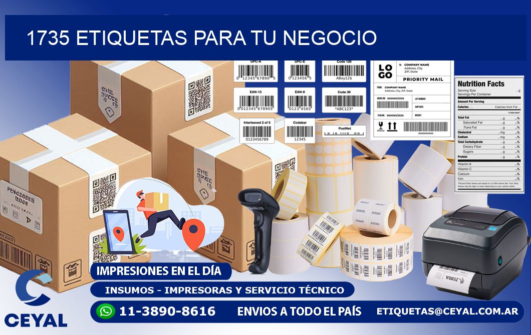 1735 etiquetas para tu negocio