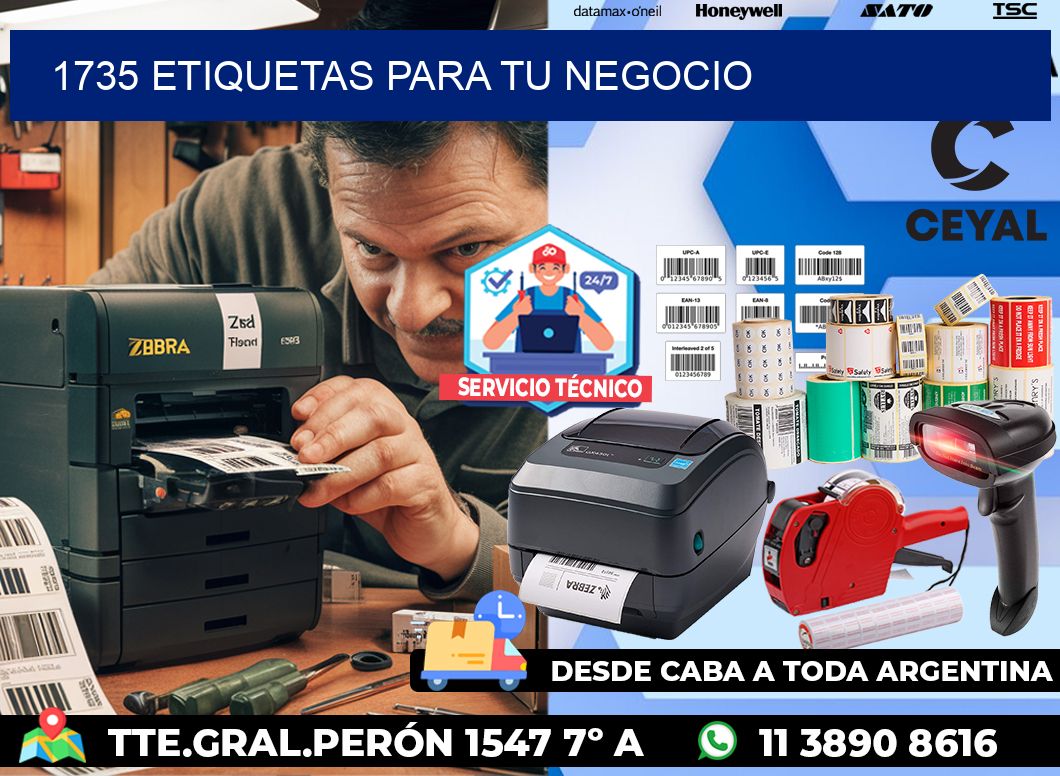1735 etiquetas para tu negocio