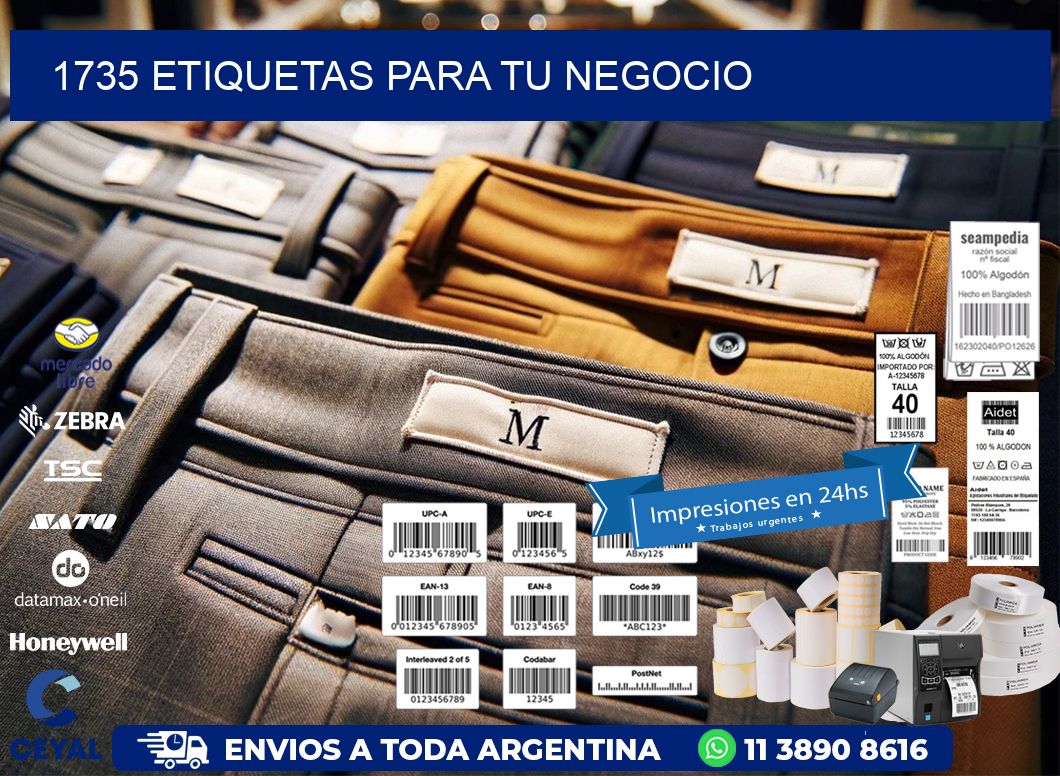 1735 etiquetas para tu negocio