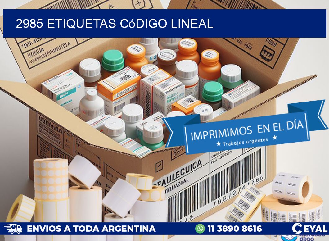 2985 Etiquetas código lineal