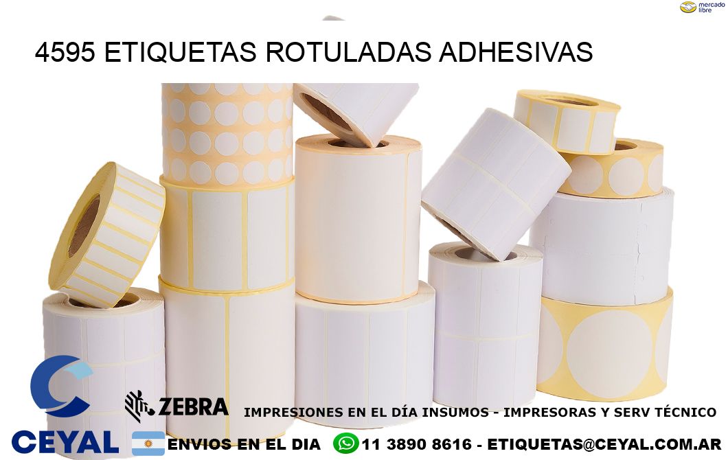 4595 etiquetas rotuladas adhesivas