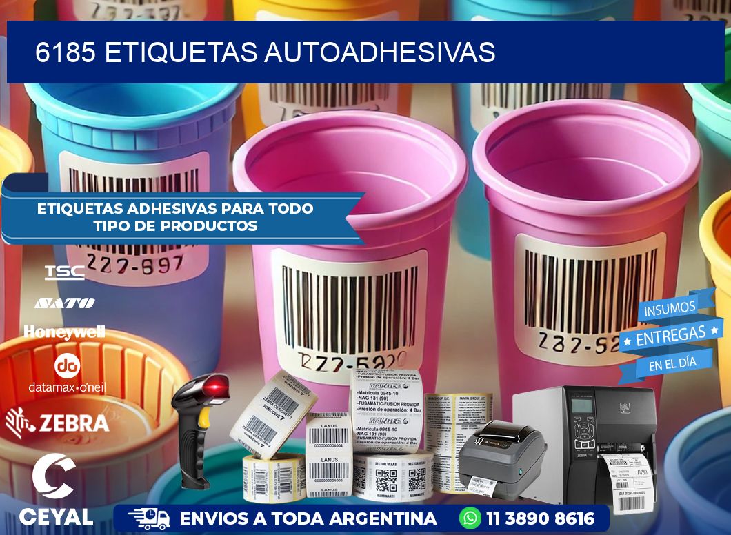 6185 etiquetas autoadhesivas