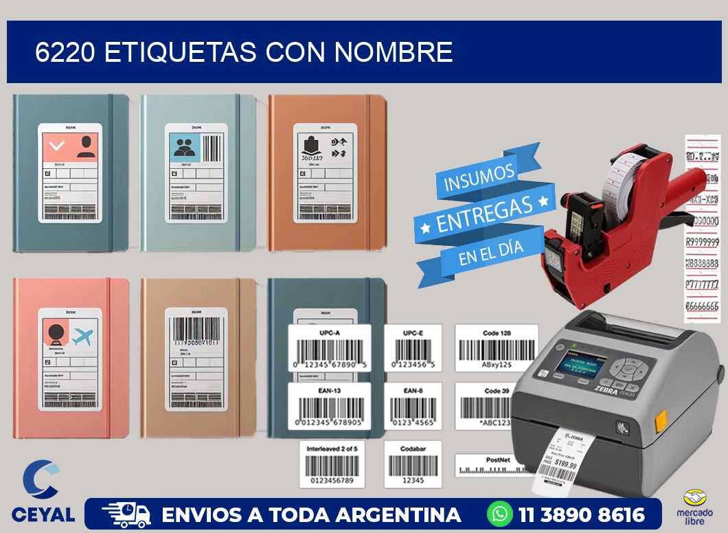 6220 etiquetas con nombre