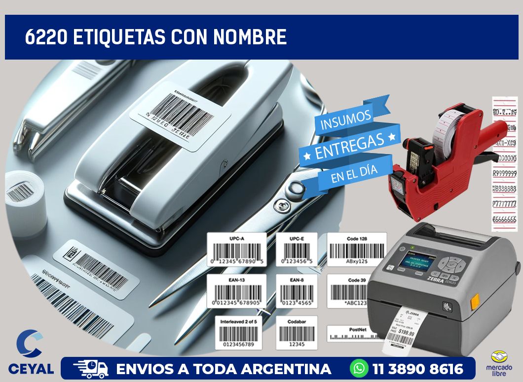 6220 etiquetas con nombre