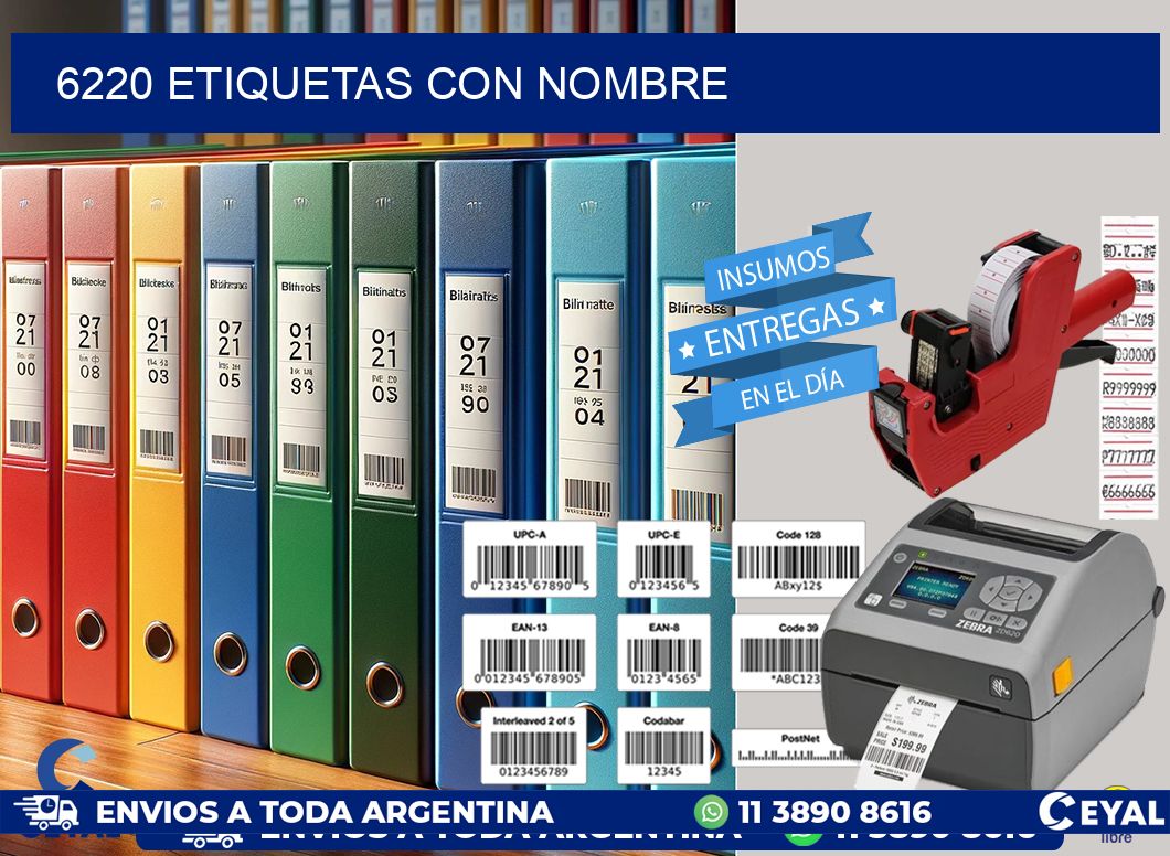 6220 etiquetas con nombre