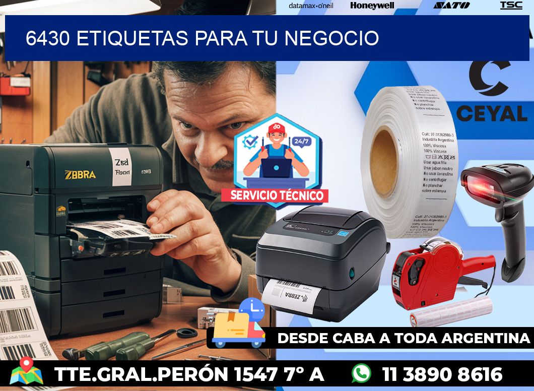 6430 etiquetas para tu negocio