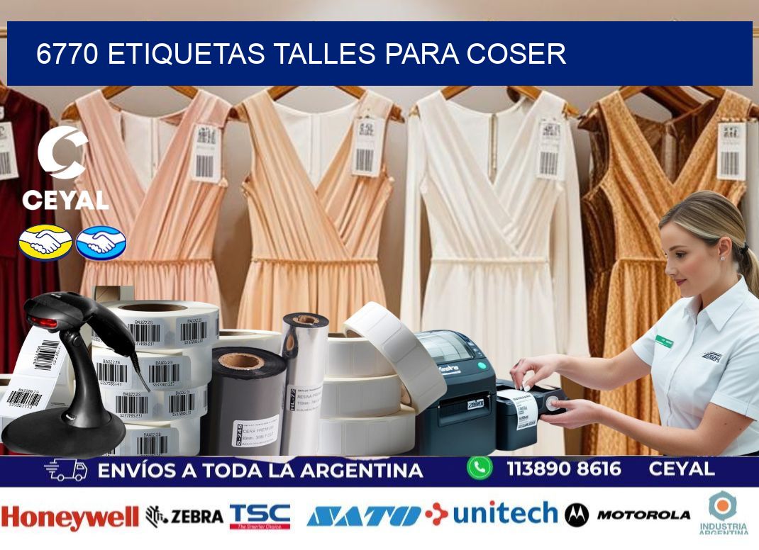 6770 ETIQUETAS TALLES PARA COSER