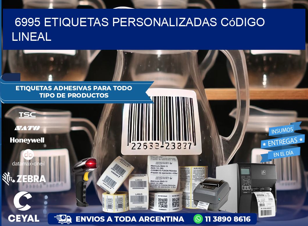 6995 Etiquetas personalizadas código lineal