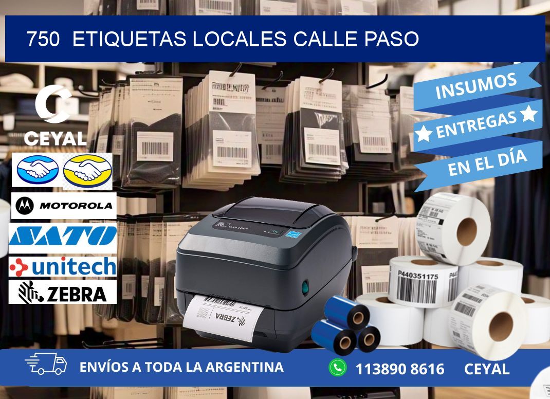 750  etiquetas locales calle paso