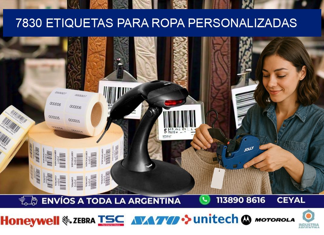 7830 Etiquetas para ropa personalizadas