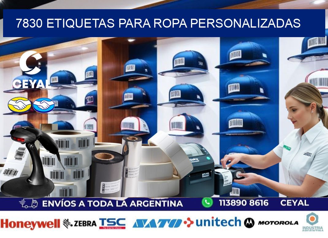 7830 Etiquetas para ropa personalizadas