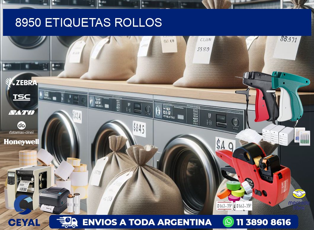 8950 etiquetas rollos
