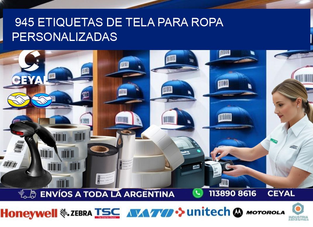945 Etiquetas de tela para ropa personalizadas