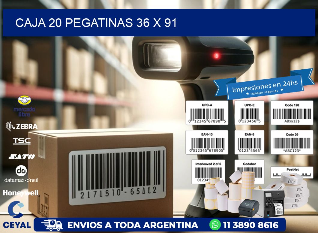 CAJA 20 PEGATINAS 36 x 91