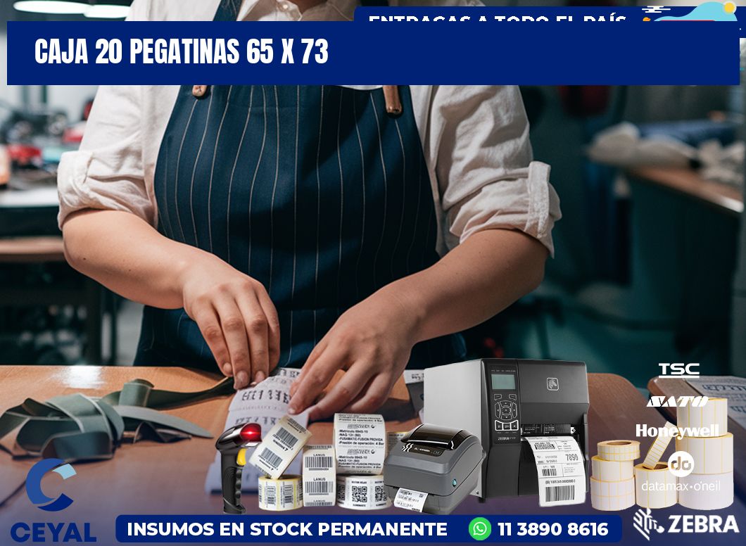 CAJA 20 PEGATINAS 65 x 73
