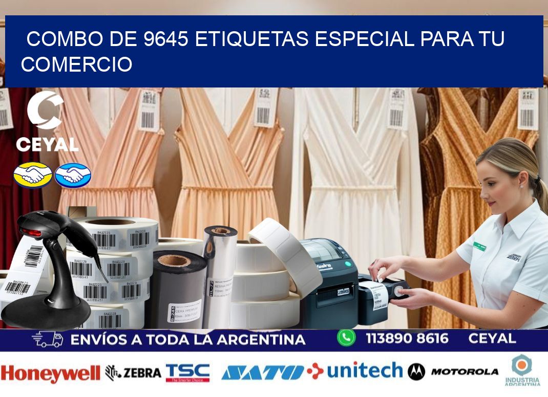 Combo de 9645 etiquetas especial para tu comercio