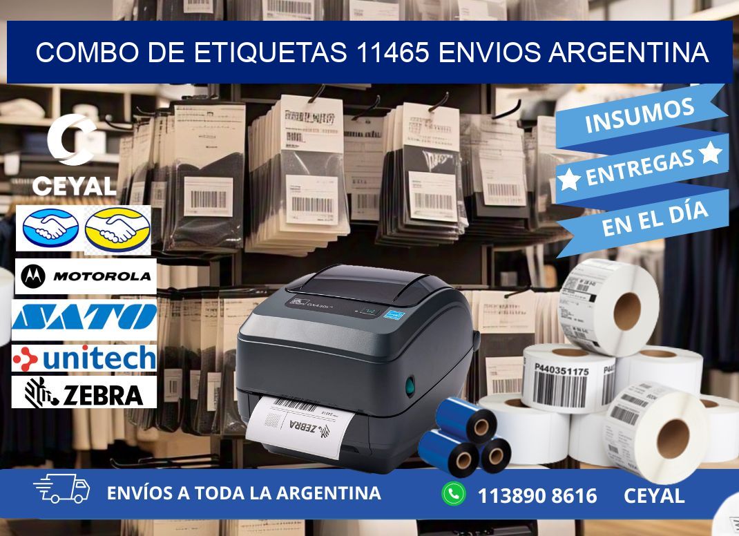 Combo de etiquetas 11465 ENVIOS ARGENTINA