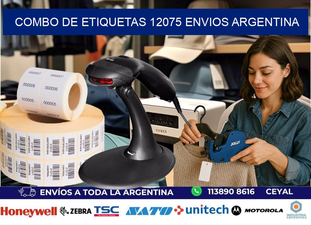 Combo de etiquetas 12075 ENVIOS ARGENTINA